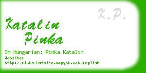 katalin pinka business card